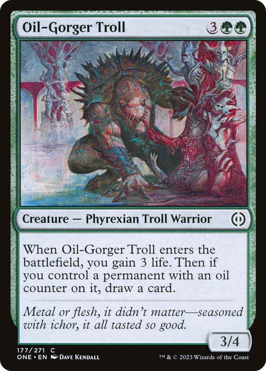 Oil-Gorger Troll [Phyrexia: All Will Be One] Foil