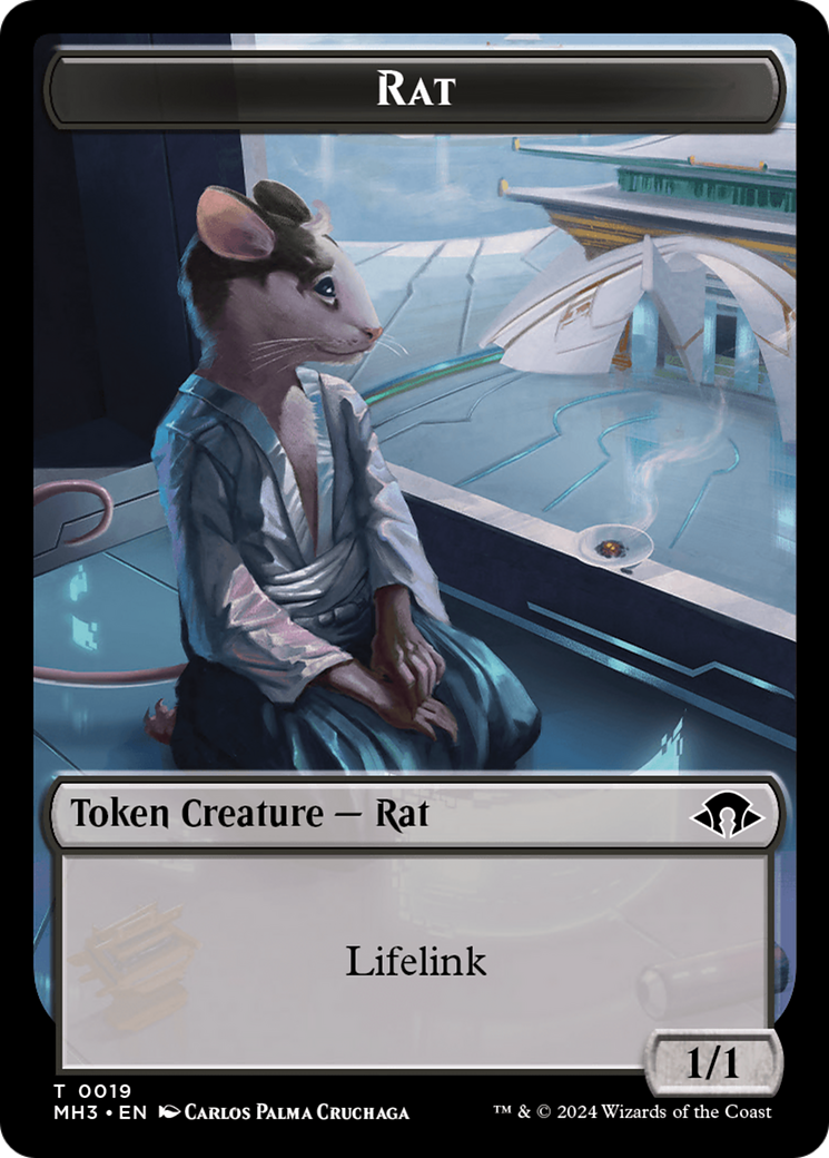 Rat Token [Modern Horizons 3 Tokens] | Silver Goblin