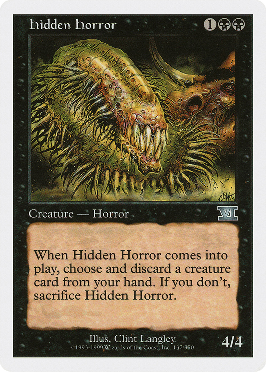 Hidden Horror [Classic Sixth Edition]