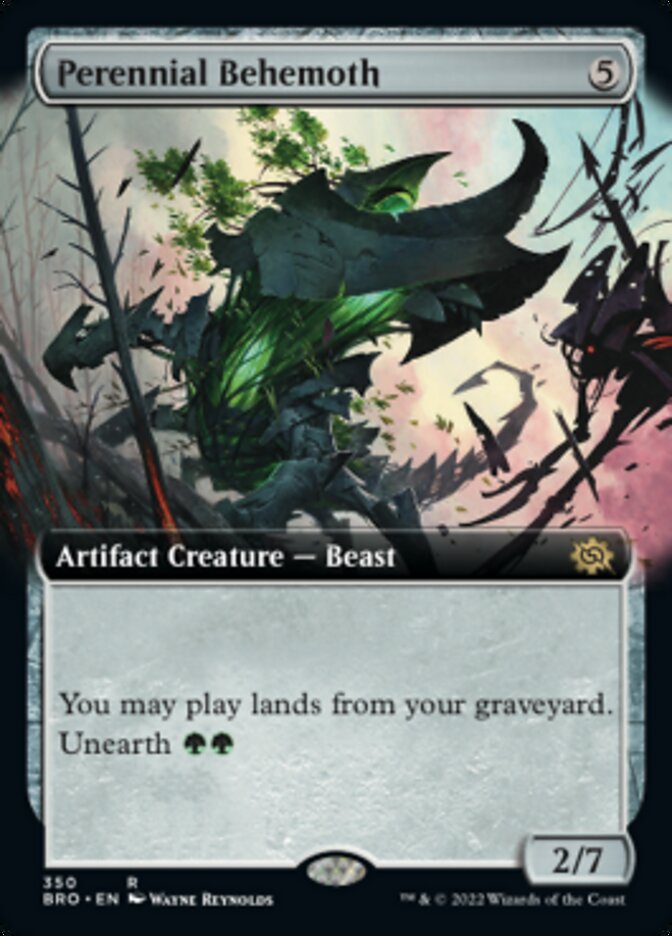 Perennial Behemoth (Extended Art) [The Brothers' War] | Silver Goblin