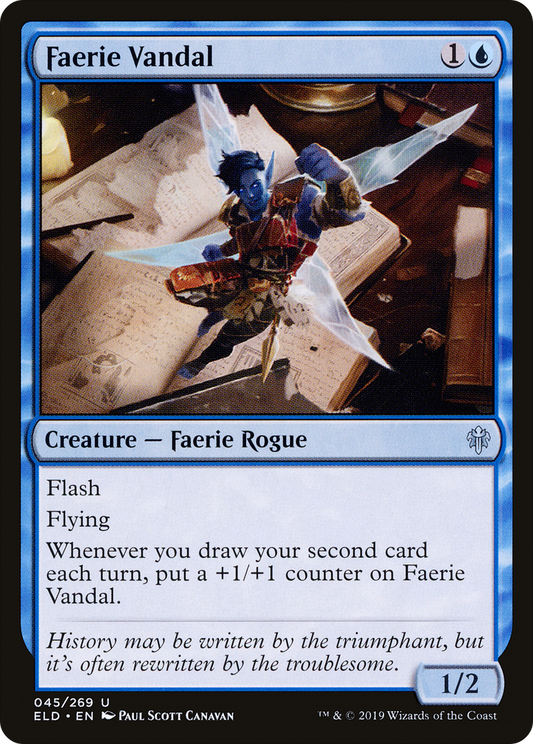 Faerie Vandal [Throne of Eldraine] Foil