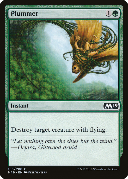 Plummet [Core Set 2019] Foil