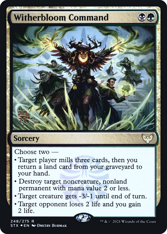 Witherbloom Command [Strixhaven: School of Mages Prerelease Promos]