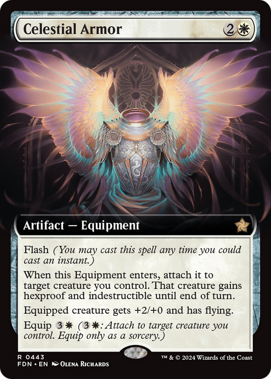 Celestial Armor (Extended Art) [Foundations] Foil