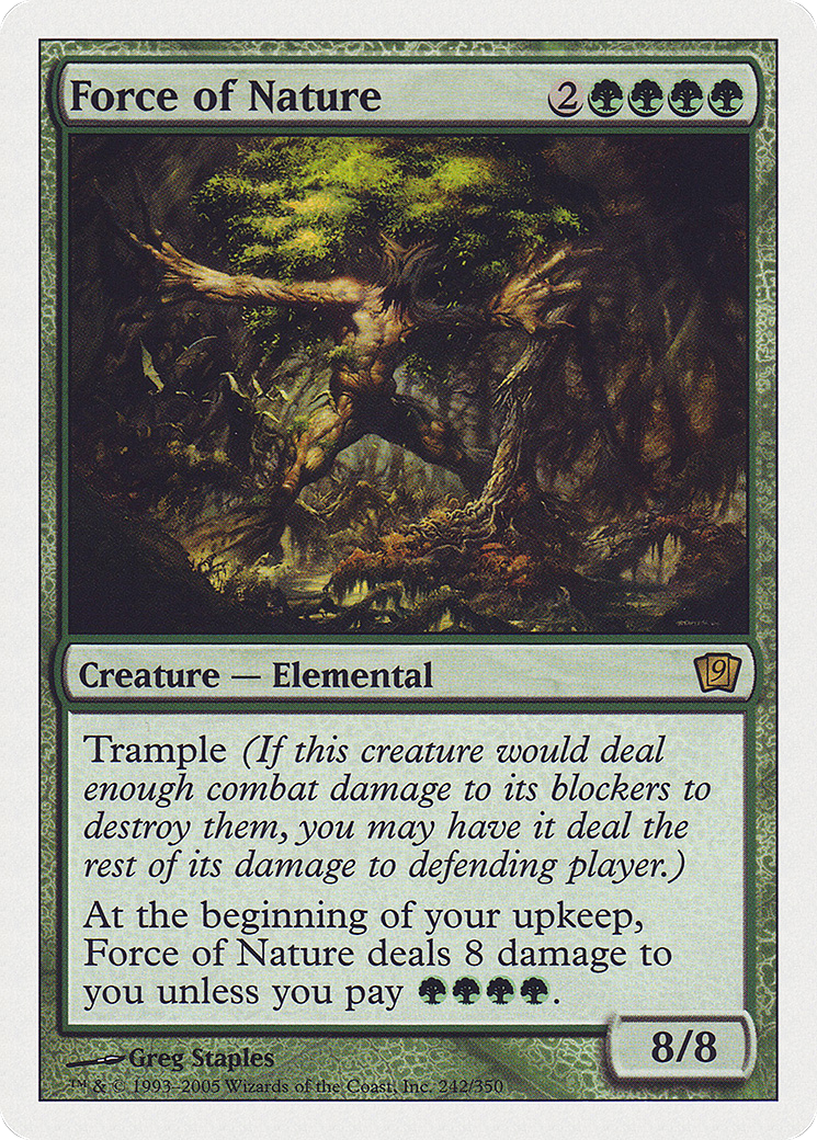 Force of Nature (242) Foil - Ninth Edition