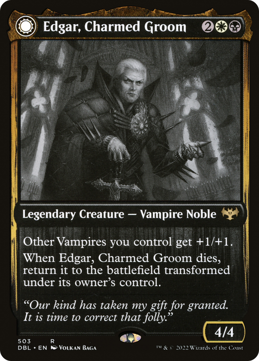 Edgar, Charmed Groom // Edgar Markov's Coffin [Innistrad: Double Feature] Foil