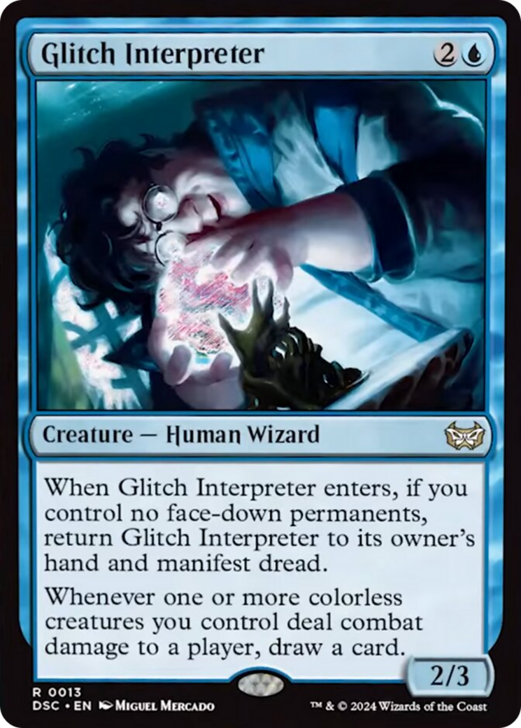 Glitch Interpreter (Extended Art) [Duskmourn: House of Horror Commander] | Silver Goblin