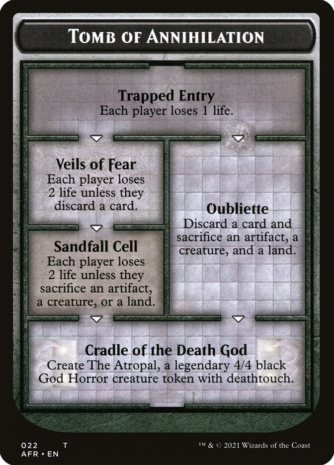 Tomb of Annihilation Token (Oversized) [Oversize Cards] | Silver Goblin
