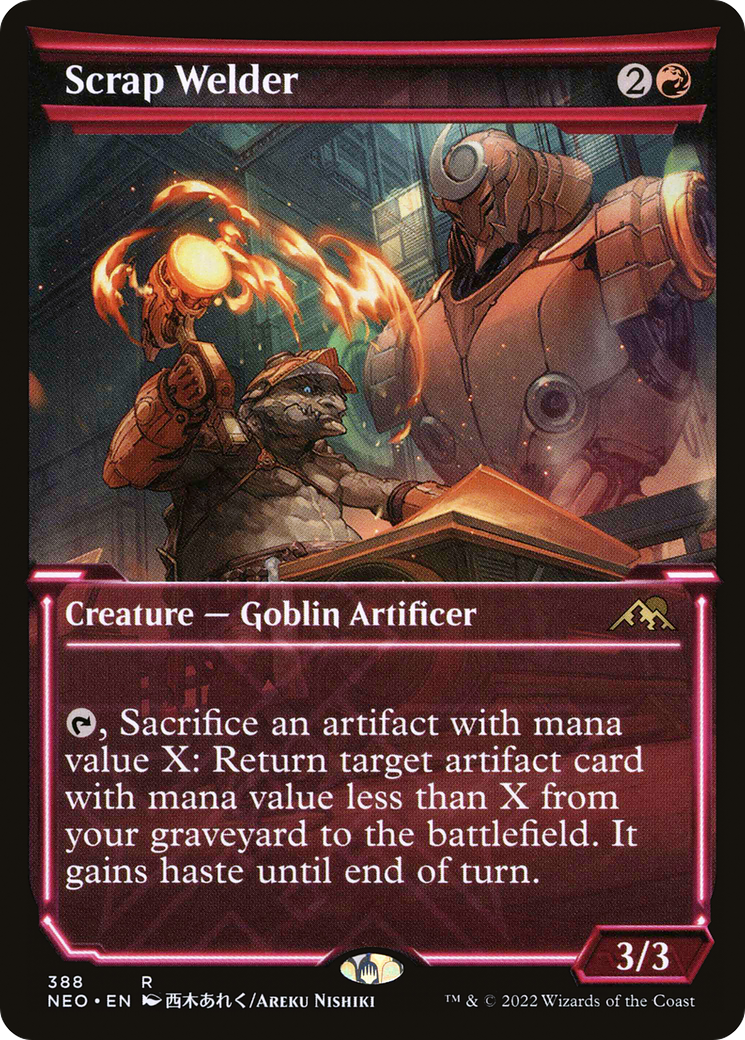Scrap Welder (Showcase) (388) Foil - Kamigawa: Neon Dynasty