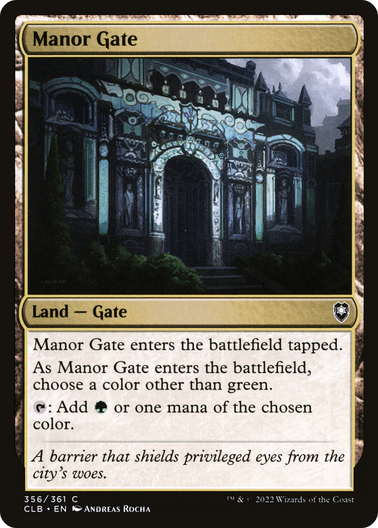 Manor Gate [Commander Legends: Battle for Baldur's Gate] | Silver Goblin