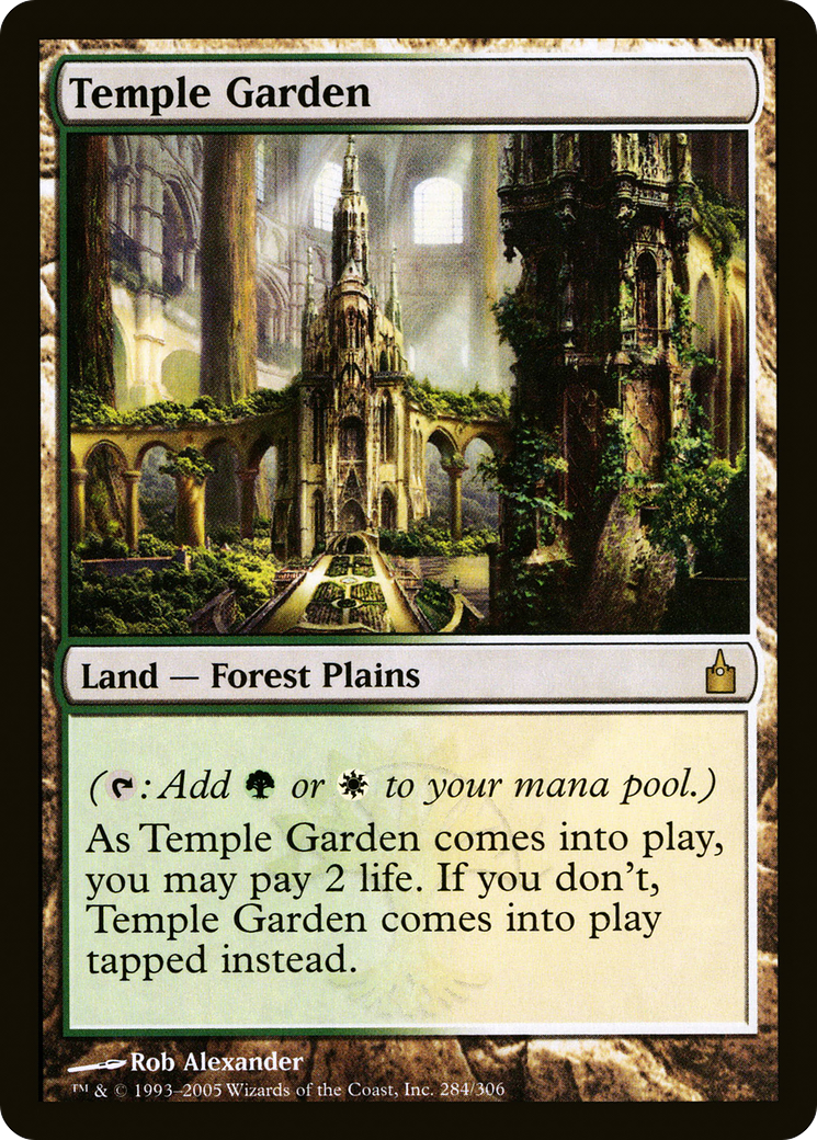 Temple Garden (284) Foil - Ravnica: City of Guilds