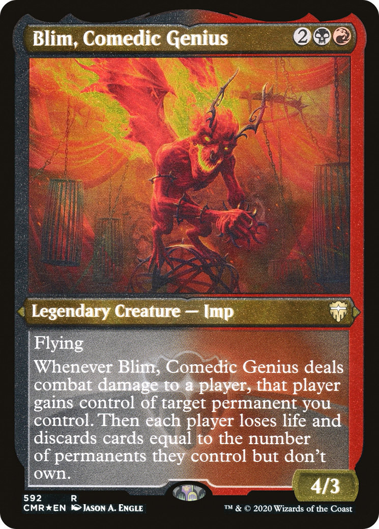 Blim, Comedic Genius (Etched) [Commander Legends]