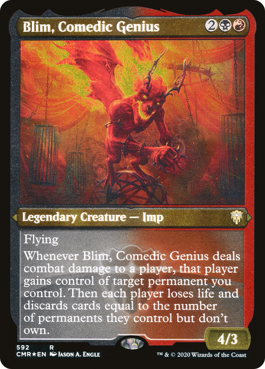 Blim, Comedic Genius (Etched) [Commander Legends]