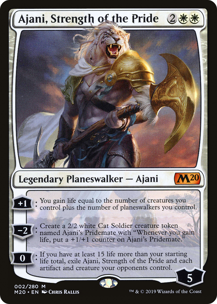 Ajani, Strength of the Pride [Core Set 2020] Foil