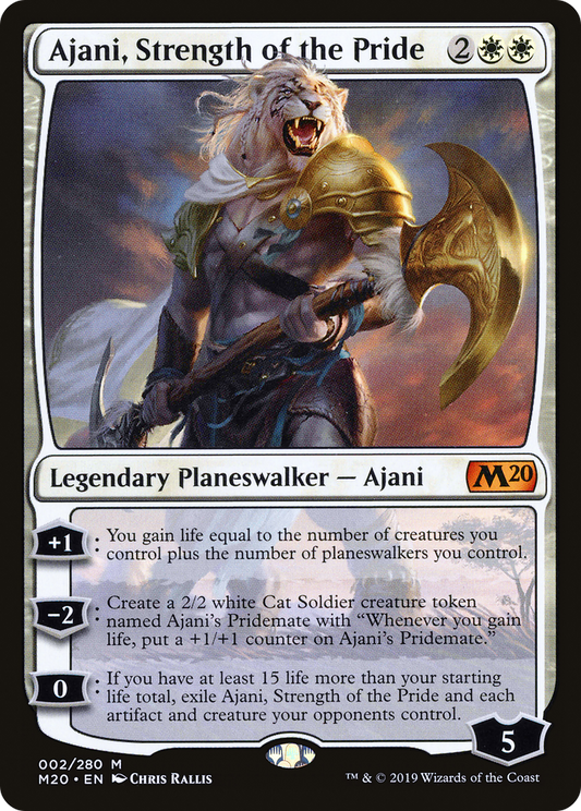 Ajani, Strength of the Pride [Core Set 2020] Foil