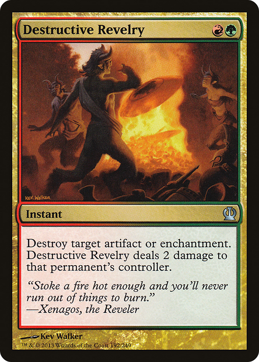 Destructive Revelry [Theros] Foil