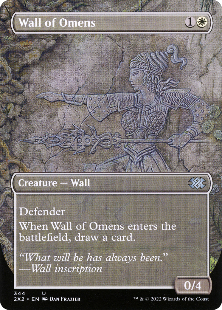 Wall of Omens (Borderless Alternate Art) [Double Masters 2022]
