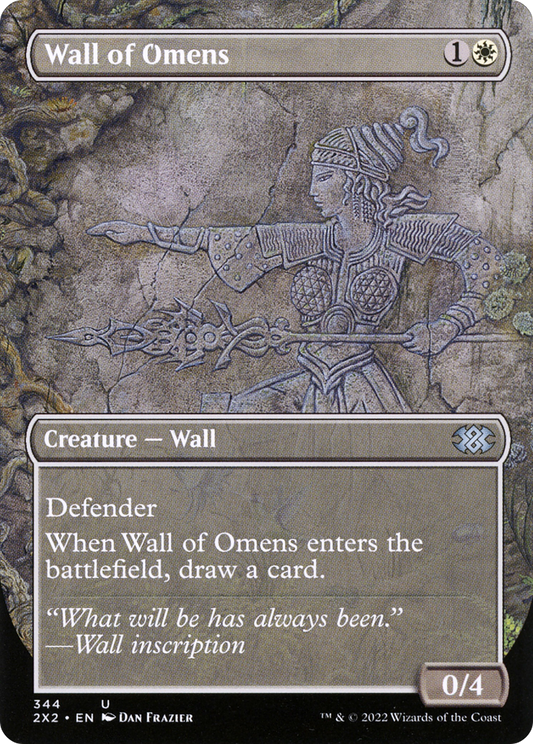 Wall of Omens (Borderless Alternate Art) [Double Masters 2022]