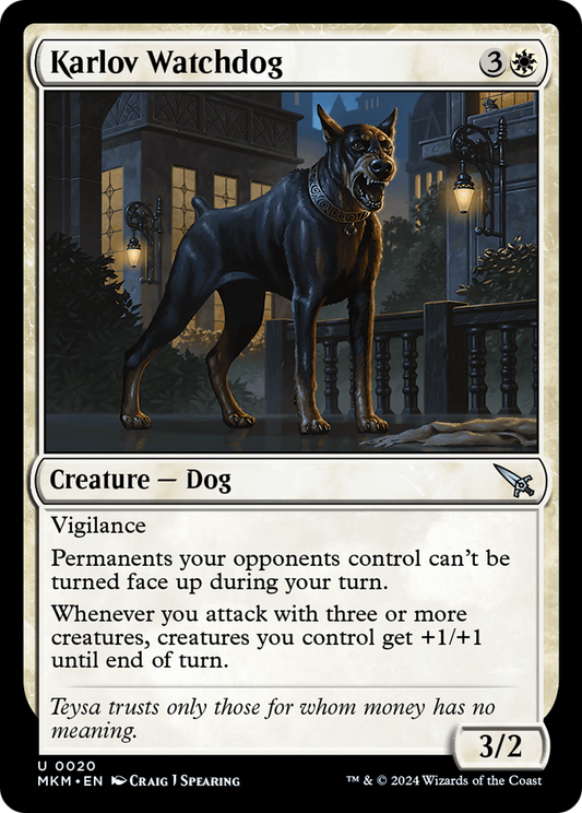 Karlov Watchdog [Murders at Karlov Manor] Foil