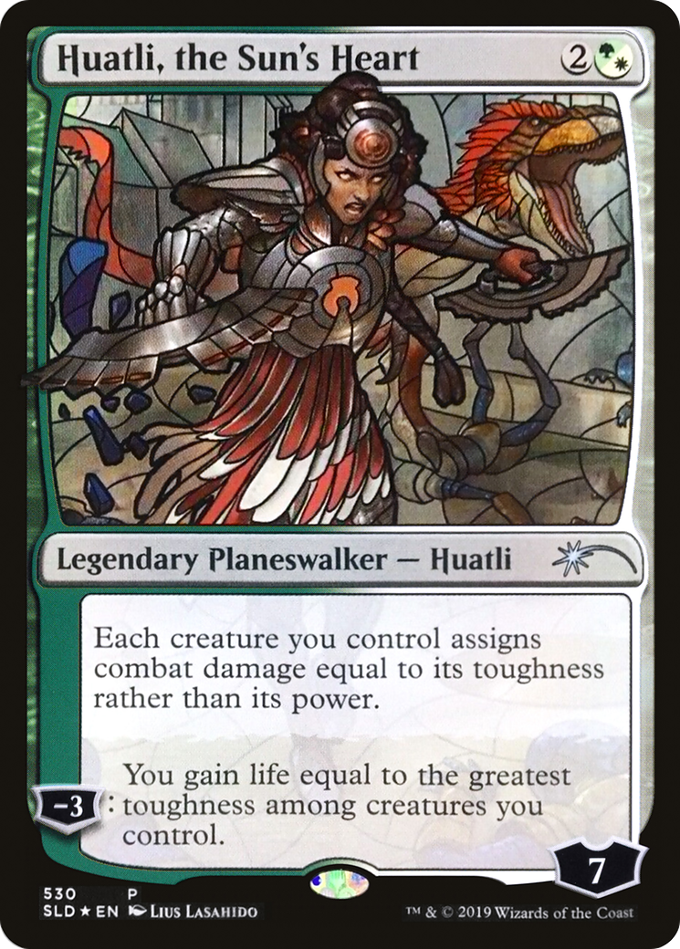 Huatli, the Sun's Heart (Stained Glass) [Secret Lair Drop Promos] | Silver Goblin