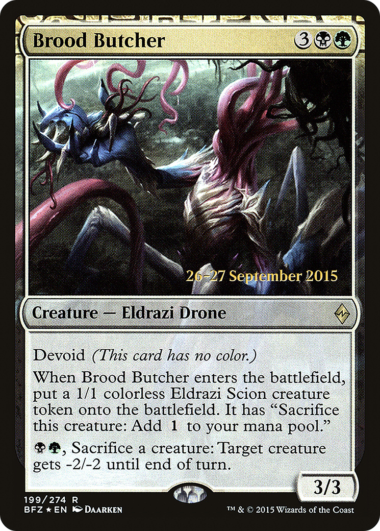 Brood Butcher [Battle for Zendikar Prerelease Promos] | Silver Goblin