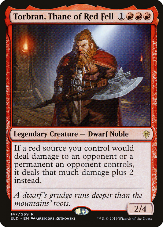 Torbran, Thane of Red Fell [Throne of Eldraine] Foil