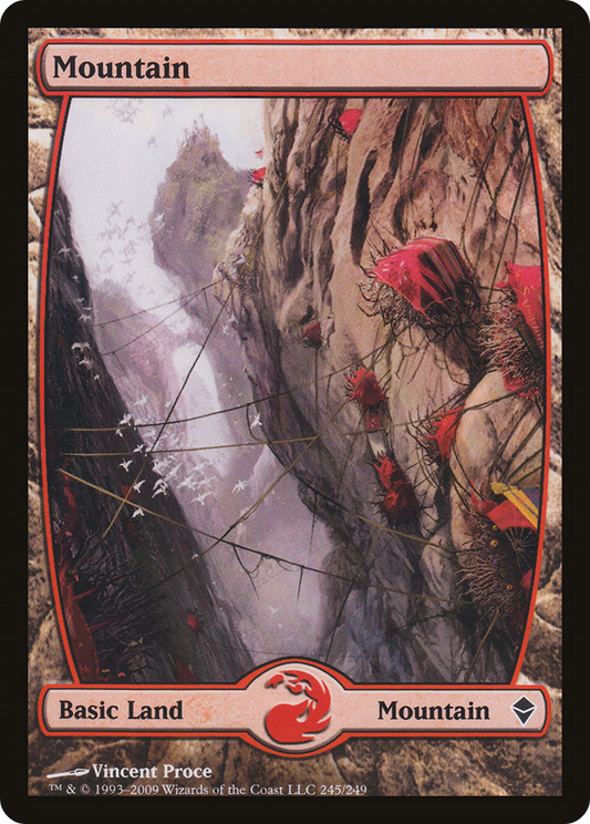 Mountain (245) [Zendikar] Foil