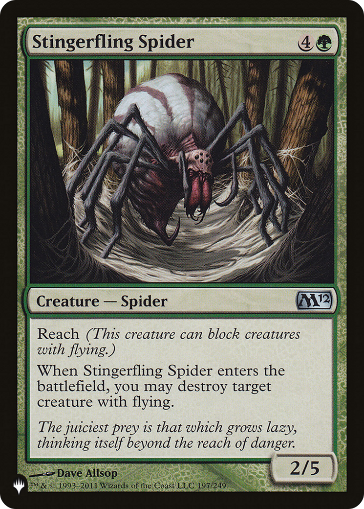 Stingerfling Spider [The List Reprints] | Silver Goblin