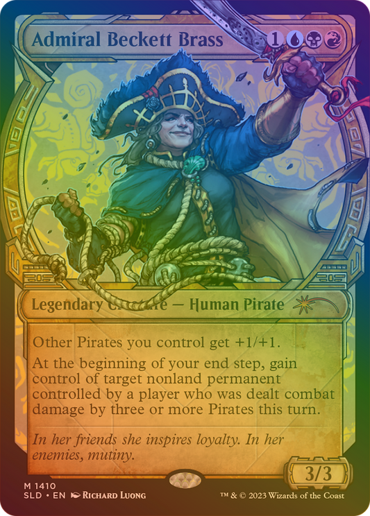 Admiral Beckett Brass (Rainbow Foil) [Secret Lair Drop Series]