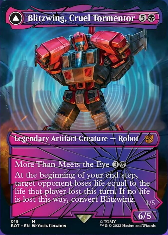 Blitzwing, Cruel Tormentor // Blitzwing, Adaptive Assailant (Shattered Glass) [Transformers] Foil
