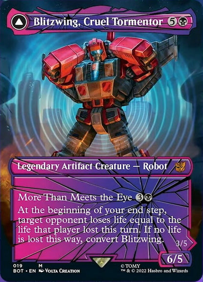Blitzwing, Cruel Tormentor // Blitzwing, Adaptive Assailant (Shattered Glass) [Transformers] Foil