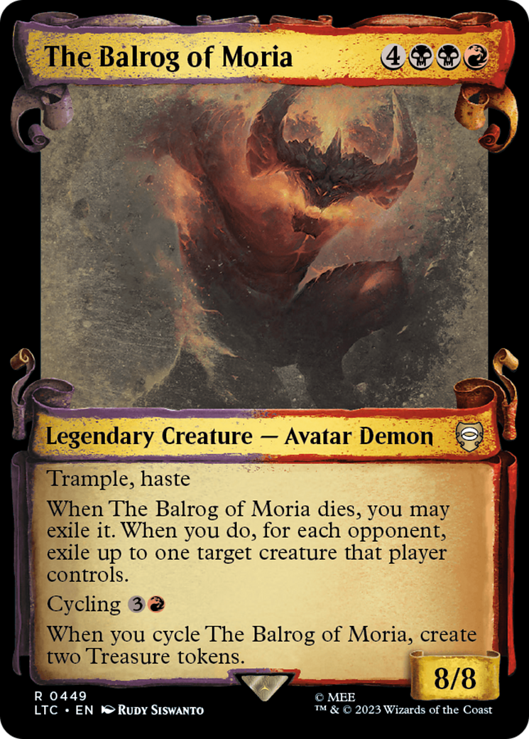 The Balrog of Moria [The Lord of the Rings: Tales of Middle-Earth Commander Showcase Scrolls] Foil