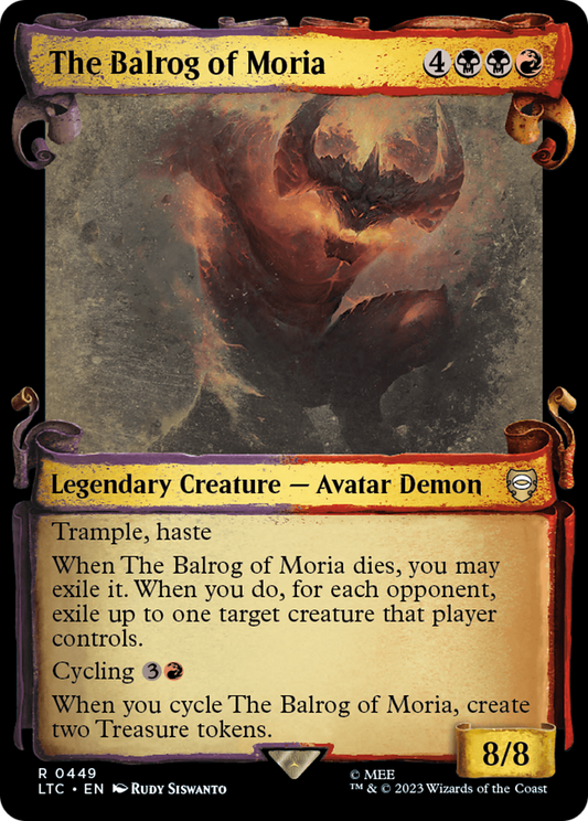 The Balrog of Moria [The Lord of the Rings: Tales of Middle-Earth Commander Showcase Scrolls] Foil