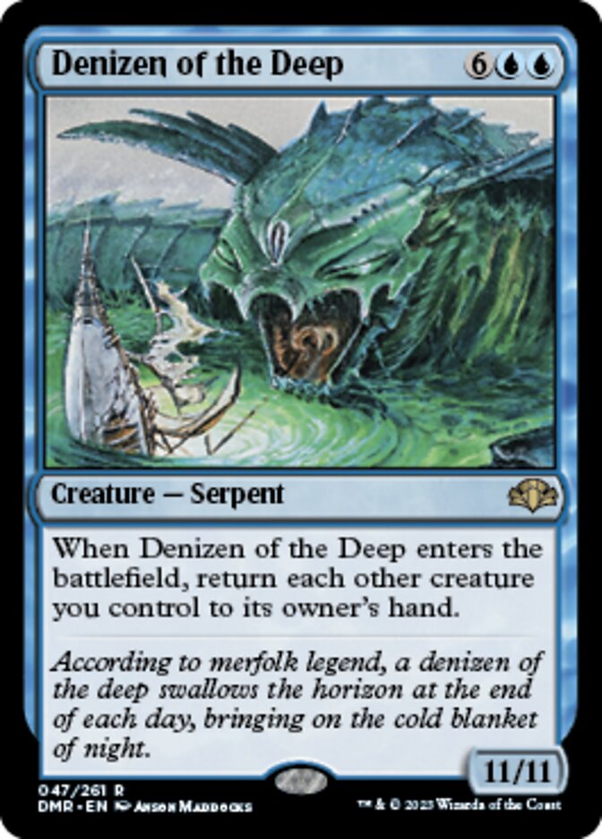 Denizen of the Deep [Dominaria Remastered] | Silver Goblin