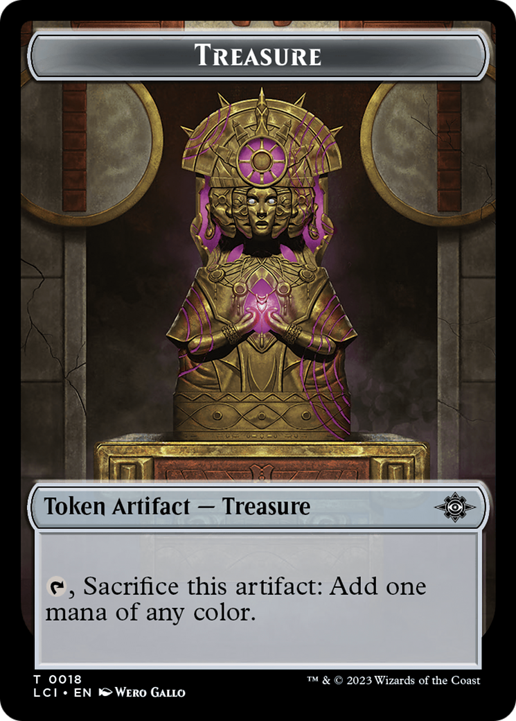 Treasure Token [The Lost Caverns of Ixalan Tokens] | Silver Goblin