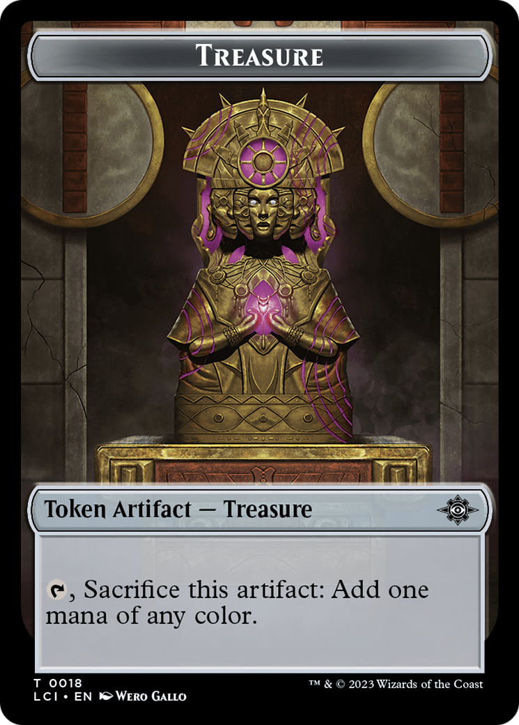 Treasure (0018) // Fungus Double-Sided Token [The Lost Caverns of Ixalan Tokens] | Silver Goblin