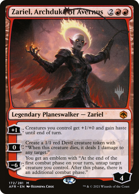 Zariel, Archduke of Avernus (Promo Pack) [Dungeons & Dragons: Adventures in the Forgotten Realms Promos]