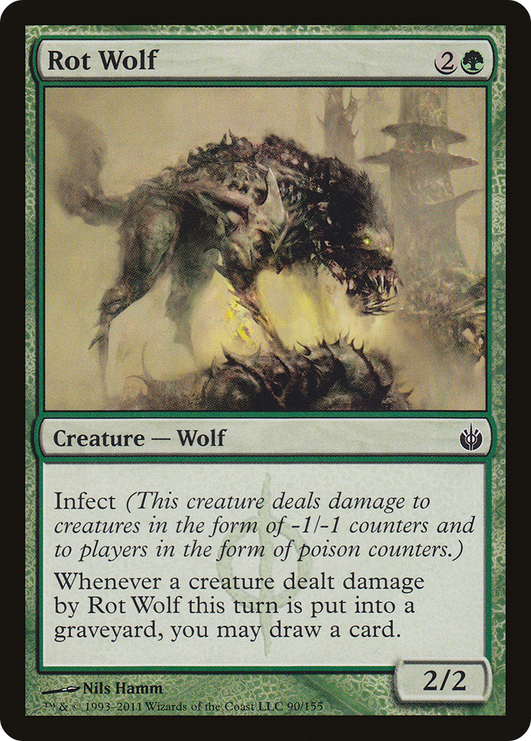 Rot Wolf (090) Foil - Mirrodin Besieged