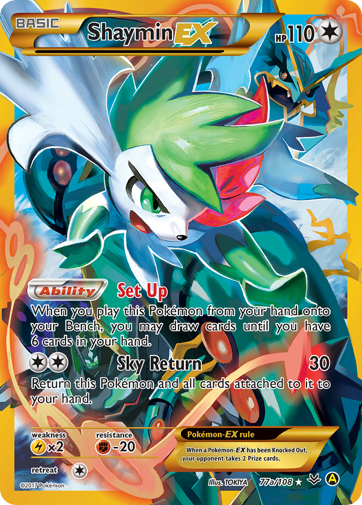 Shaymin EX (77a/108) [Alternate Art Promos] | Silver Goblin