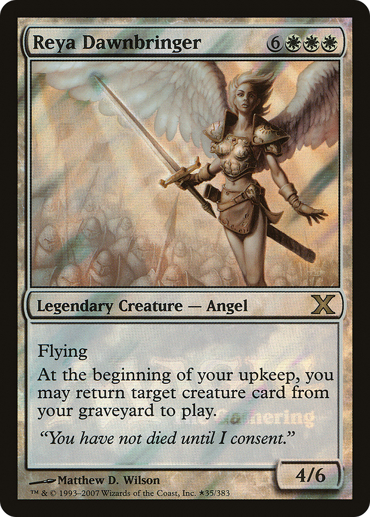 Reya Dawnbringer [Tenth Edition Prerelease Promos] | Silver Goblin