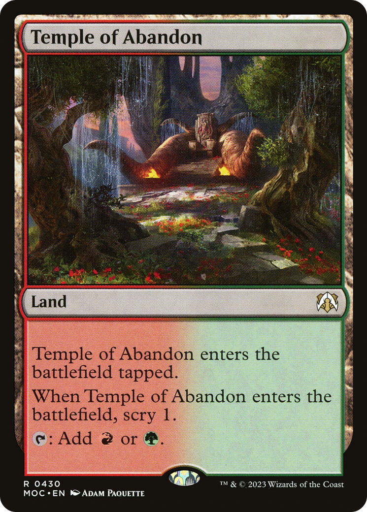 Temple of Abandon [March of the Machine Commander] | Silver Goblin