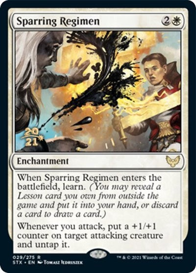 Sparring Regimen [Strixhaven: School of Mages Prerelease Promos] | Silver Goblin