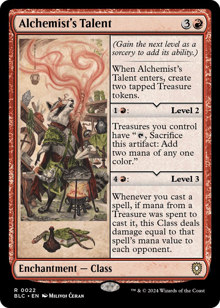 Alchemist's Talent [Bloomburrow Commander] | Silver Goblin