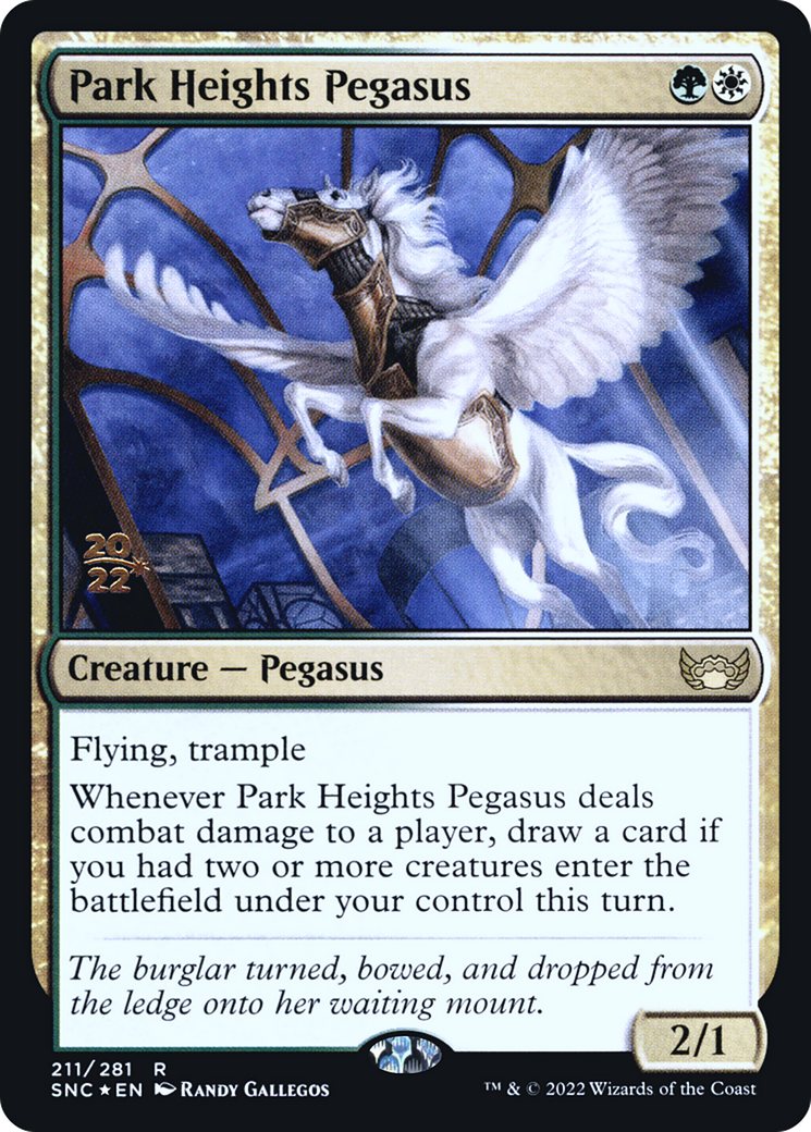 Park Heights Pegasus [Streets of New Capenna Prerelease Promos] | Silver Goblin