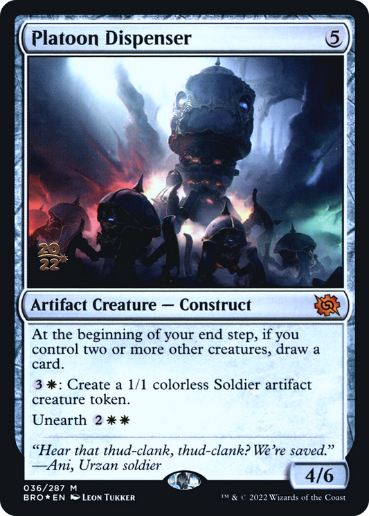 Platoon Dispenser [The Brothers' War Prerelease Promos]