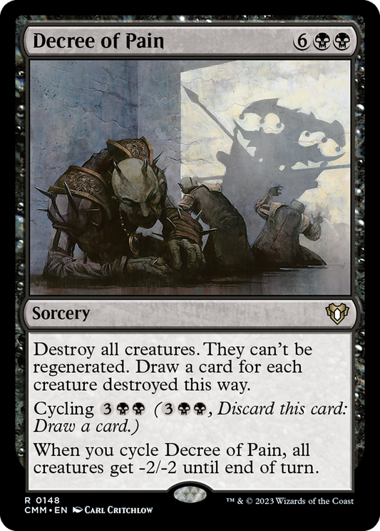 Decree of Pain [Commander Masters] Foil