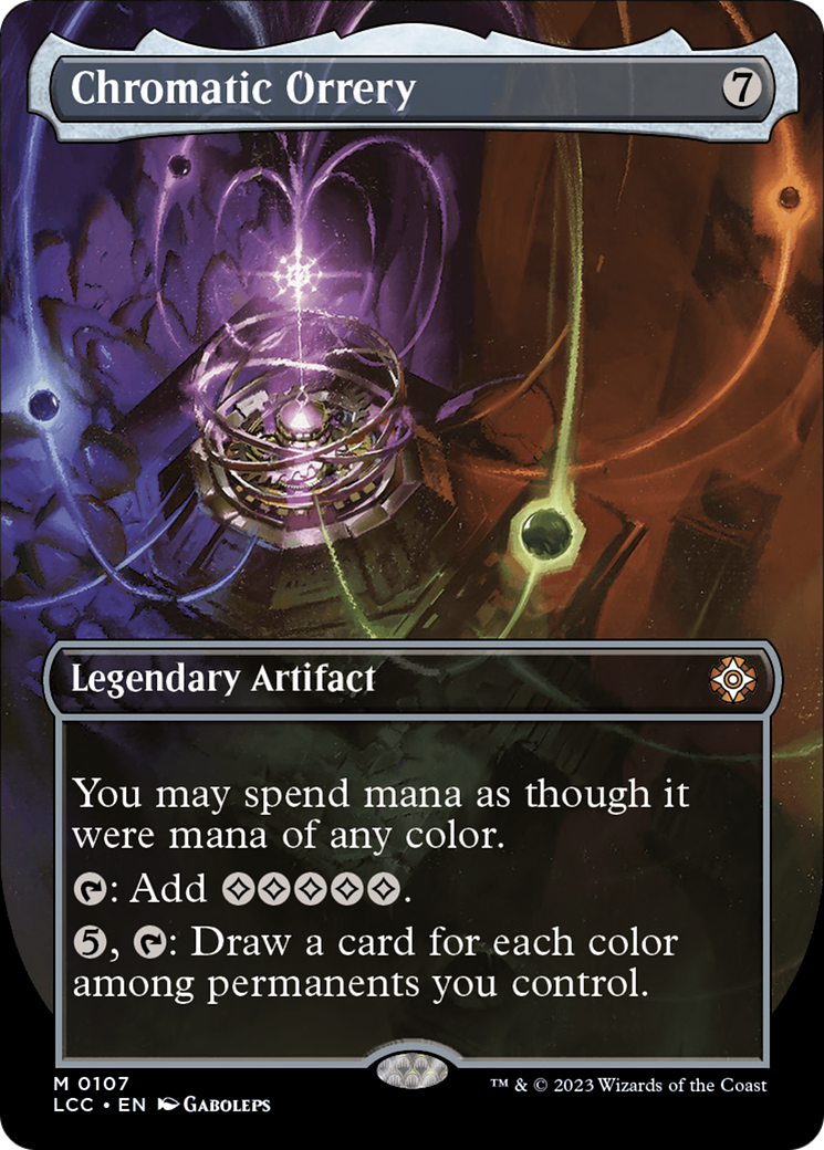 Chromatic Orrery (Borderless) [The Lost Caverns of Ixalan Commander] Foil