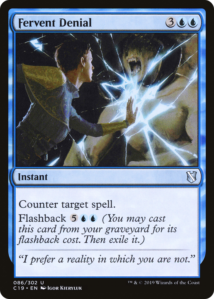 Fervent Denial [Commander 2019] | Silver Goblin