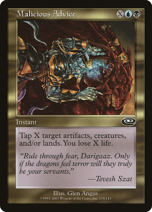 Malicious Advice [Planeshift] Foil
