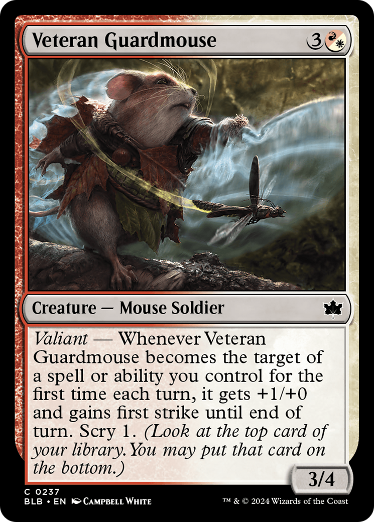Veteran Guardmouse [Bloomburrow] | Silver Goblin